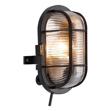 Nordlux - Επιτοίχιο φωτιστικό εξωτερικού χώρου SKOTLAMPE 1xE27/60W/230V IP44 μαύρο