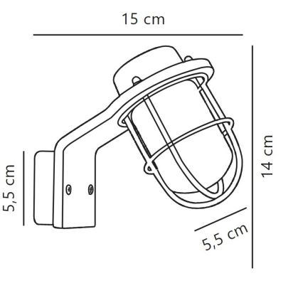 Nordlux - Επιτοίχιο φωτιστικό μπάνιου MARINA 1xG9/40W/230V IP44 μαύρο