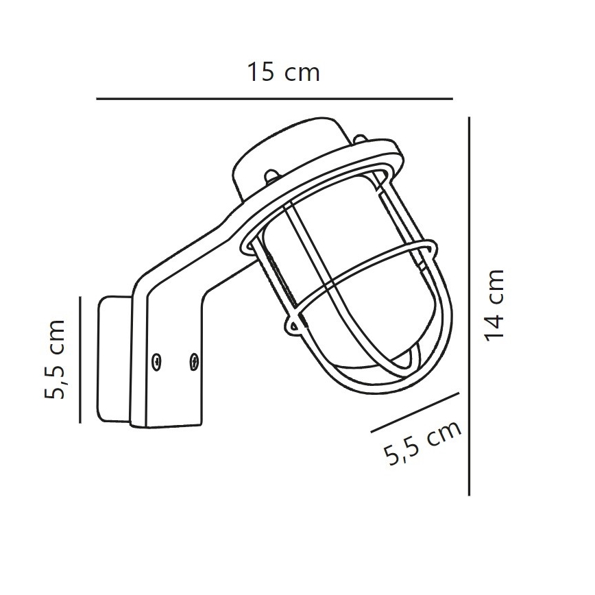 Nordlux - Επιτοίχιο φωτιστικό μπάνιου MARINA 1xG9/40W/230V IP44 μαύρο
