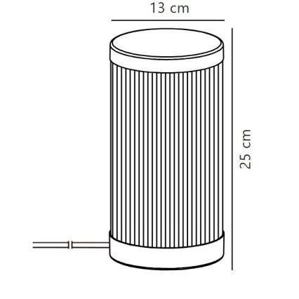 Nordlux - Επιτραπέζια λάμπα εξωτερικού χώρου COUPAR 1xE27/25W/230V IP54 λευκό