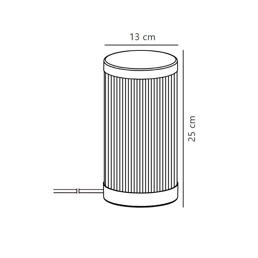 Nordlux - Επιτραπέζια λάμπα εξωτερικού χώρου COUPAR 1xE27/25W/230V IP54 λευκό