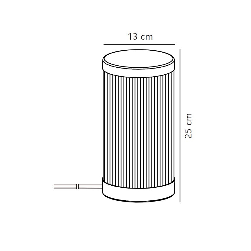 Nordlux - Επιτραπέζια λάμπα εξωτερικού χώρου COUPAR 1xE27/25W/230V μαύρο