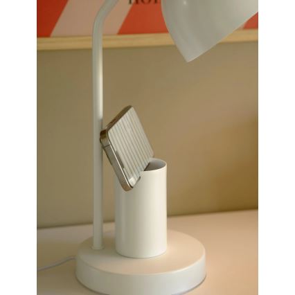 Nordlux - Επιτραπέζιο φωτιστικό DEVONE 1xE27/15W/230V λευκό