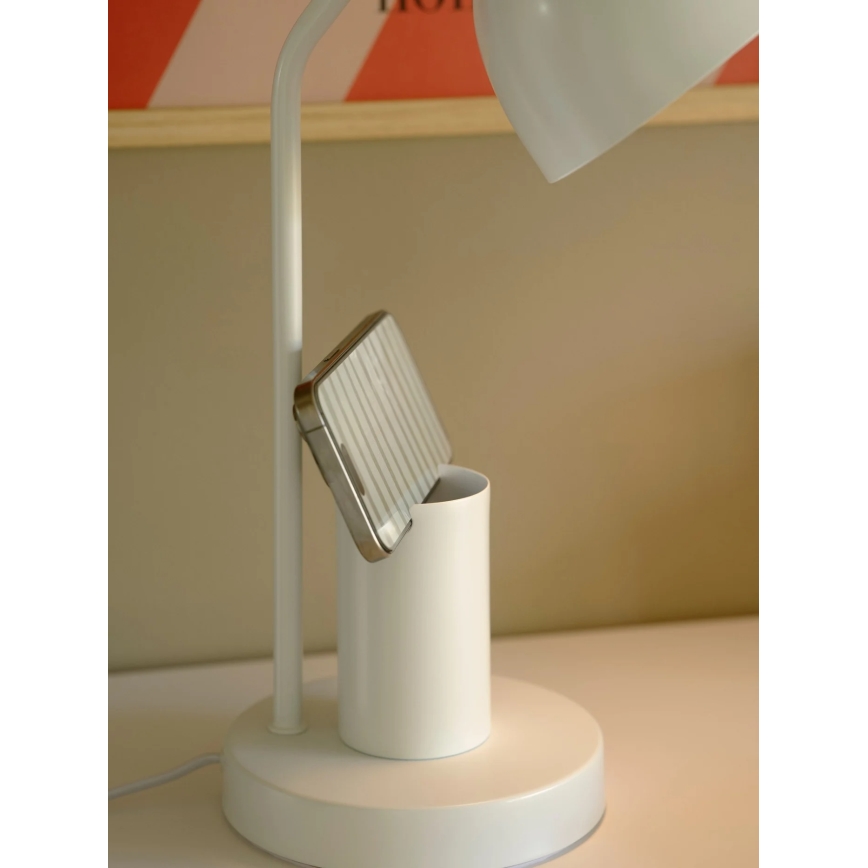 Nordlux - Επιτραπέζιο φωτιστικό DEVONE 1xE27/15W/230V λευκό