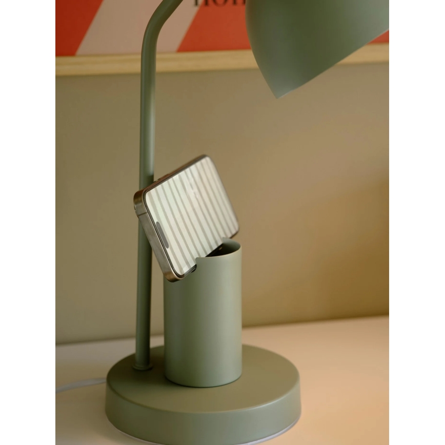 Nordlux - Επιτραπέζιο φωτιστικό DEVONE 1xE27/15W/230V πράσινο