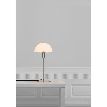 Nordlux - Επιτραπέζιο φωτιστικό ELLEN 1xE14/40W/230V ματ χρώμιο/λευκό