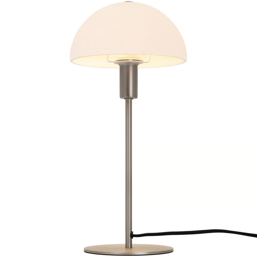 Nordlux - Επιτραπέζιο φωτιστικό ELLEN 1xE14/40W/230V ματ χρώμιο/λευκό