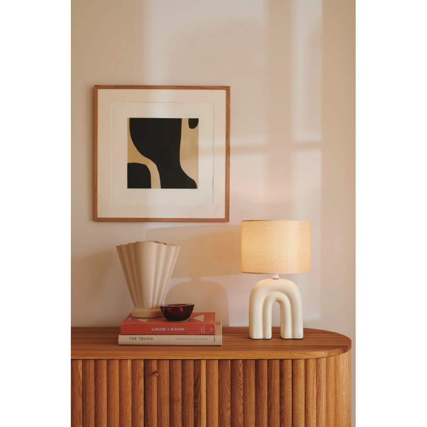 Nordlux - Επιτραπέζιο φωτιστικό HAZE 1xE27/40W/230V μπεζ