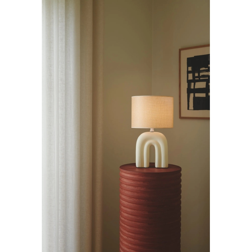 Nordlux - Επιτραπέζιο φωτιστικό HAZE 1xE27/40W/230V μπεζ
