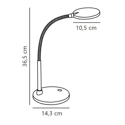 Nordlux - Επιτραπέζιο φωτιστικό LED DOVE LED/4,5W/230V