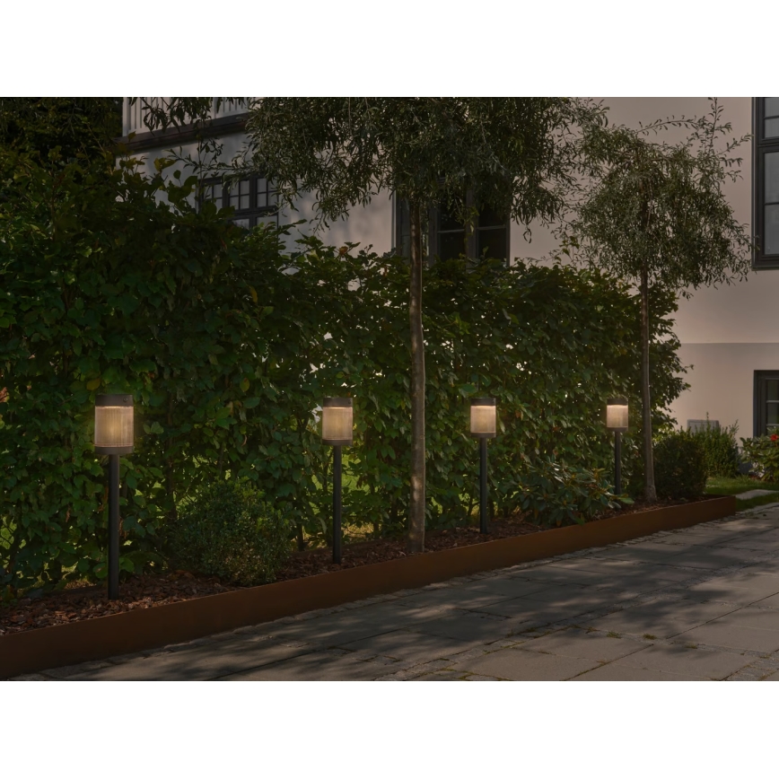 Nordlux - Ηλιακή λάμπα LED COUPAR LED/3,2W/5V 3000K IP44 μαύρο