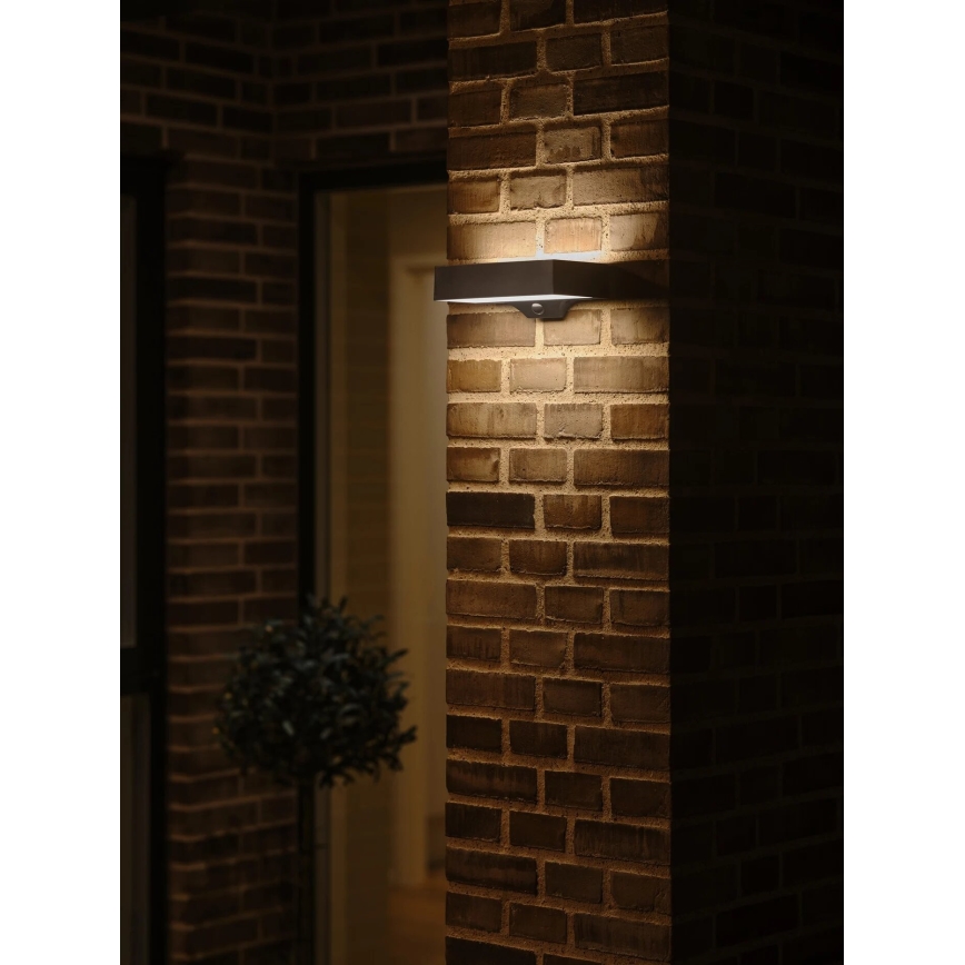 Nordlux - Ηλιακό φωτιστικό τοίχου LED με αισθητήρα MONAY LED/5W/5V 3000K IP44