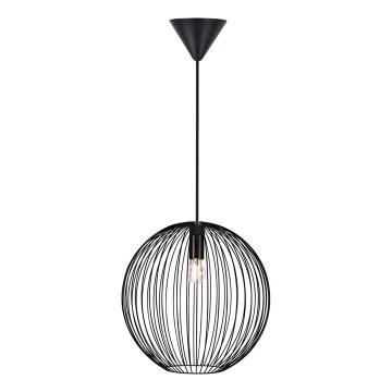 Nordlux - Κρεμαστό φωτιστικό BERONI με καλώδιο 1xE27/60W/230V μαύρο