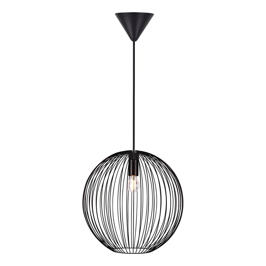 Nordlux - Κρεμαστό φωτιστικό BERONI με καλώδιο 1xE27/60W/230V μαύρο