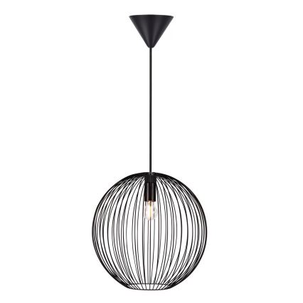 Nordlux - Κρεμαστό φωτιστικό BERONI με καλώδιο 1xE27/60W/230V μαύρο
