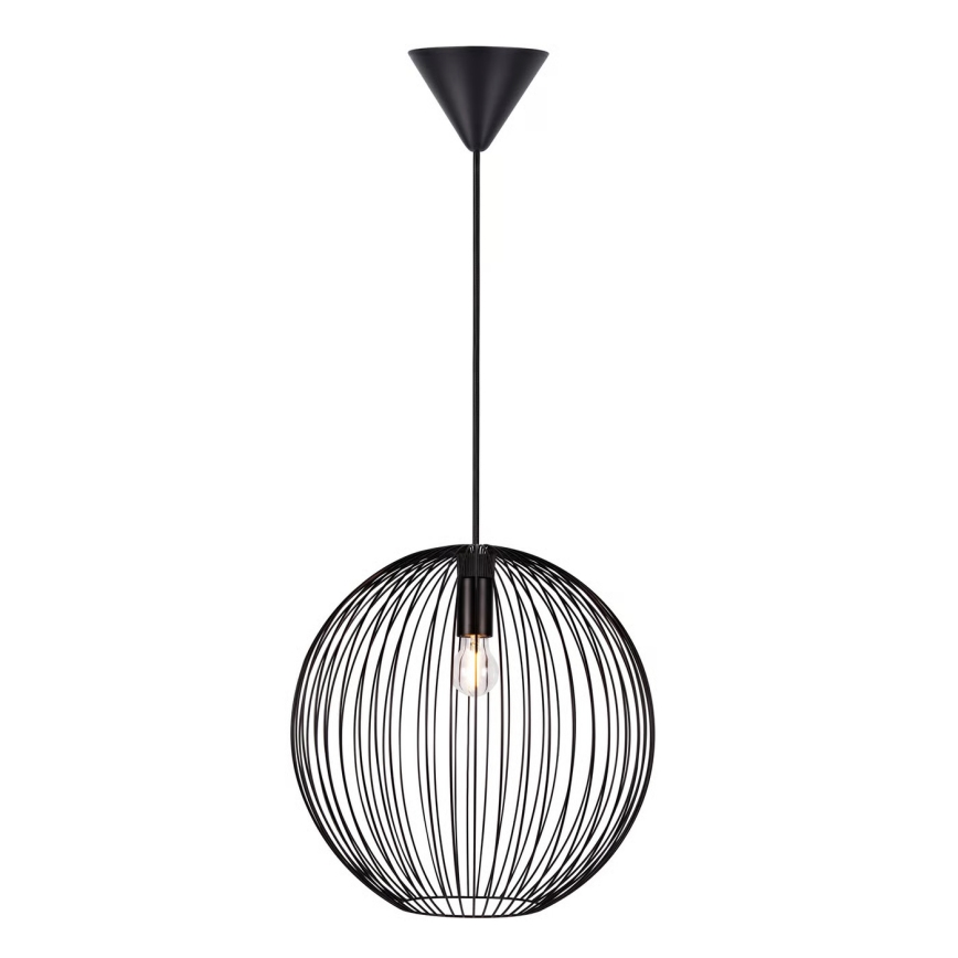Nordlux - Κρεμαστό φωτιστικό BERONI με καλώδιο 1xE27/60W/230V μαύρο