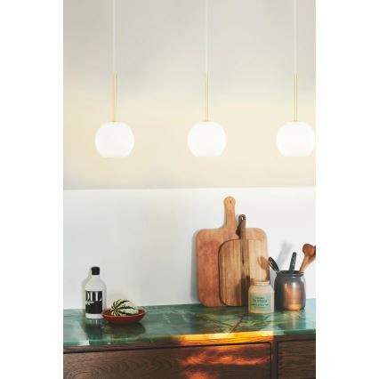 Nordlux - Κρεμαστό φωτιστικό FRANCA σε καλώδιο 1xE14/40W/230V λευκό