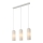 Nordlux - Κρεμαστό φωτιστικό MIELLA με καλώδιο 3xE27/25W/230V λευκό