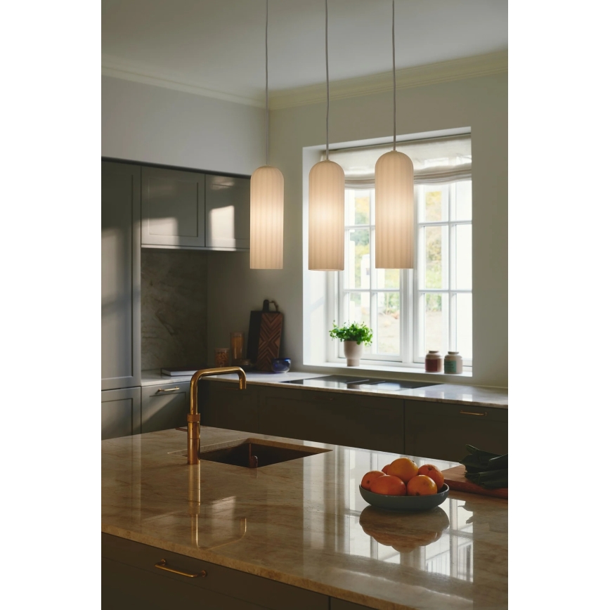 Nordlux - Κρεμαστό φωτιστικό MIELLA με καλώδιο 3xE27/25W/230V λευκό
