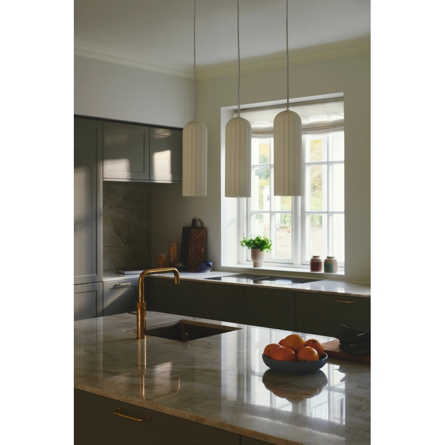 Nordlux - Κρεμαστό φωτιστικό MIELLA με καλώδιο 3xE27/25W/230V λευκό