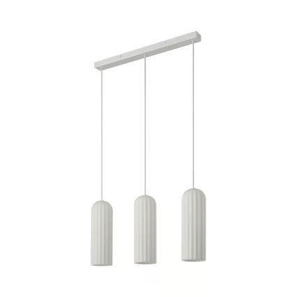 Nordlux - Κρεμαστό φωτιστικό MIELLA με καλώδιο 3xE27/25W/230V λευκό