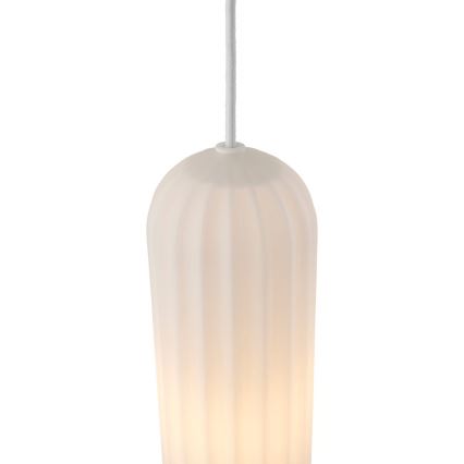 Nordlux - Κρεμαστό φωτιστικό MIELLA με καλώδιο 3xE27/25W/230V λευκό