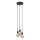 Nordlux - Κρεμαστό φωτιστικό PACO με καλώδιο 3xE27/25W/230V μαύρο