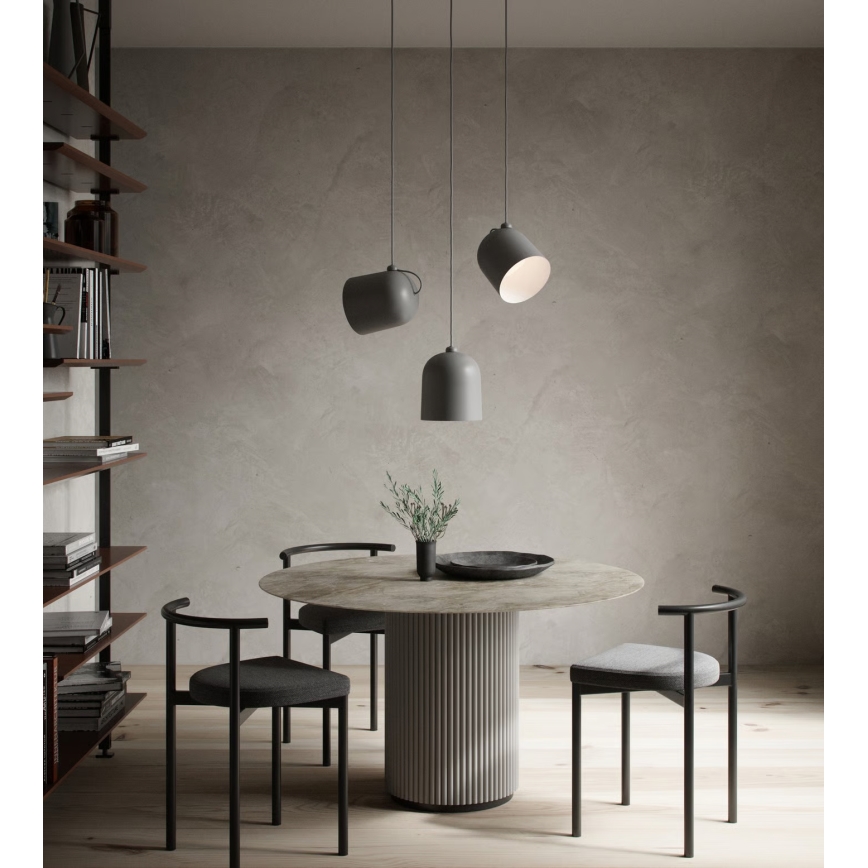 Nordlux - Κρεμαστό φωτιστικό με καλώδιο ANGLE 1xE27/25W/230V γκρι