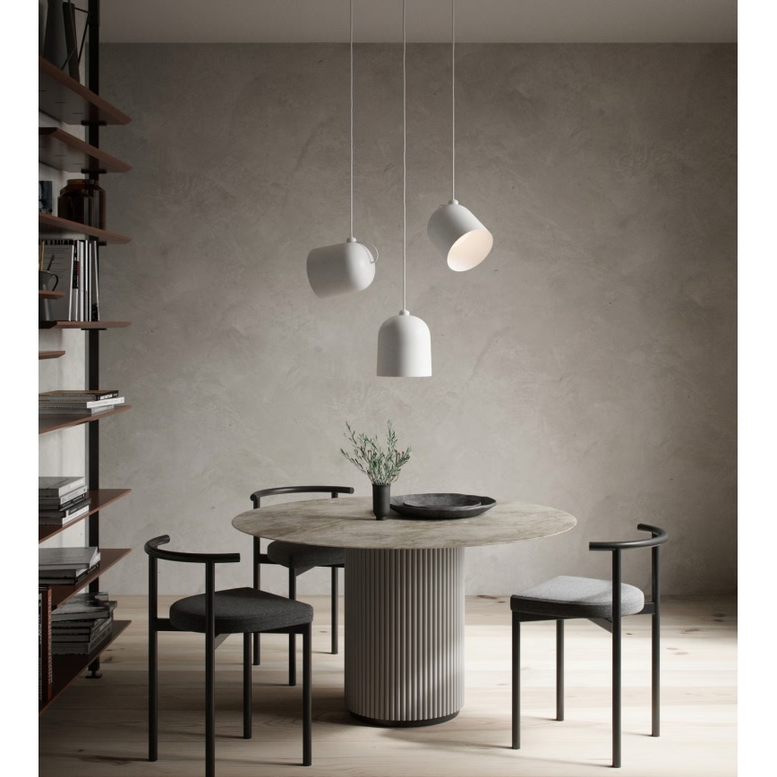 Nordlux - Κρεμαστό φωτιστικό με καλώδιο ANGLE 1xE27/25W/230V λευκό