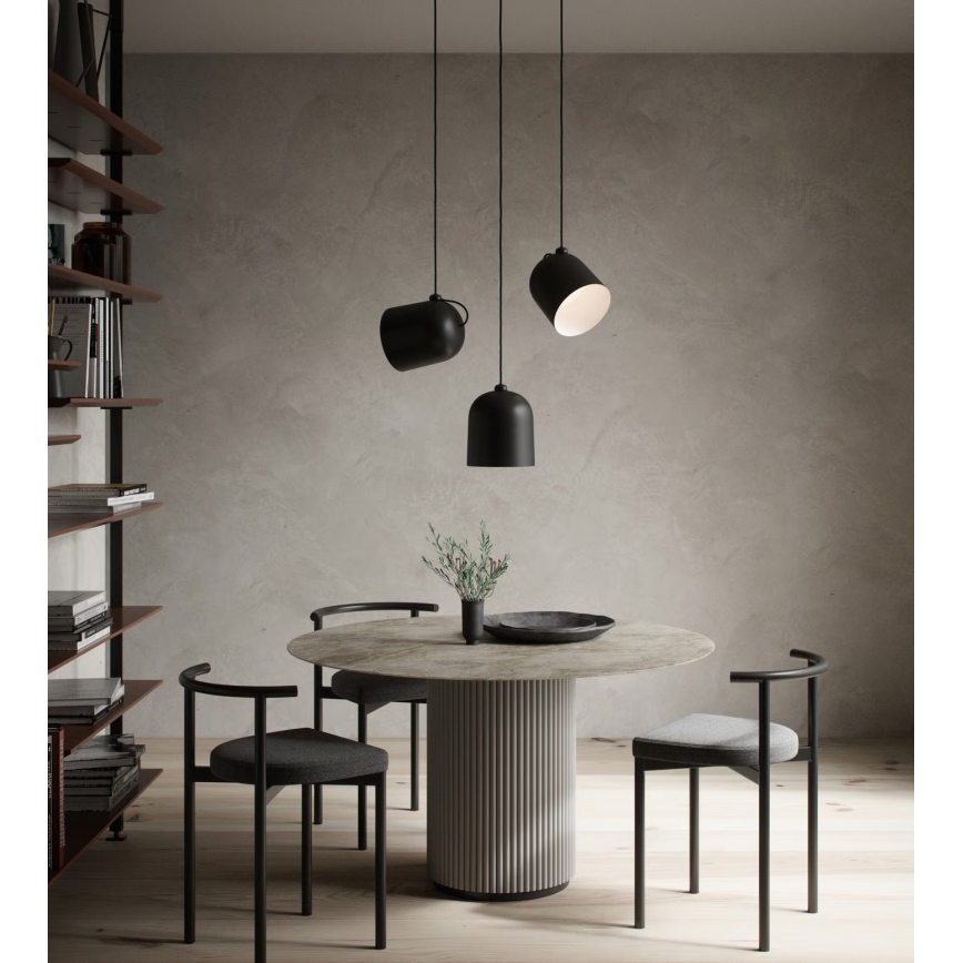 Nordlux - Κρεμαστό φωτιστικό με καλώδιο ANGLE 1xE27/25W/230V μαύρο