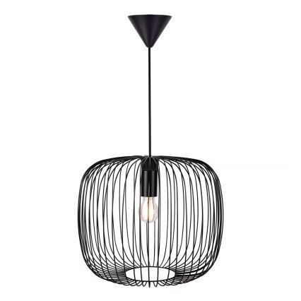 Nordlux - Κρεμαστό φωτιστικό με καλώδιο BERONI 1xE27/60W/230V μαύρο Ø 40 εκ.