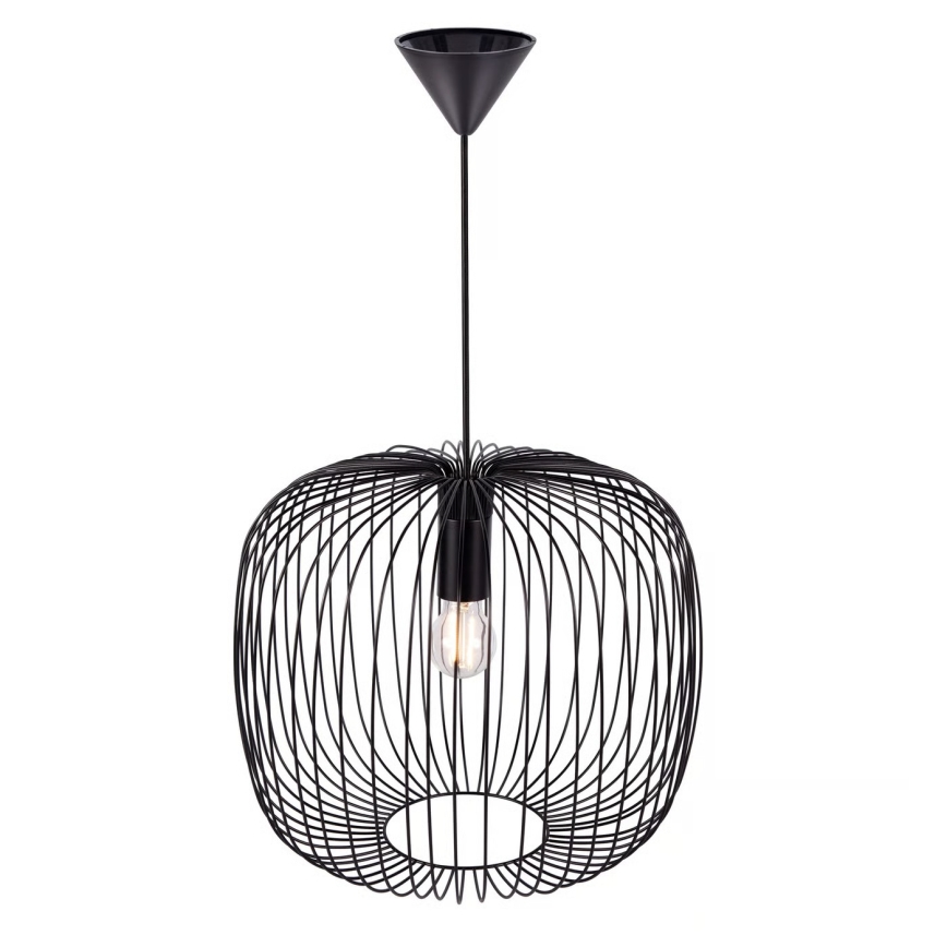 Nordlux - Κρεμαστό φωτιστικό με καλώδιο BERONI 1xE27/60W/230V μαύρο Ø 40 εκ.