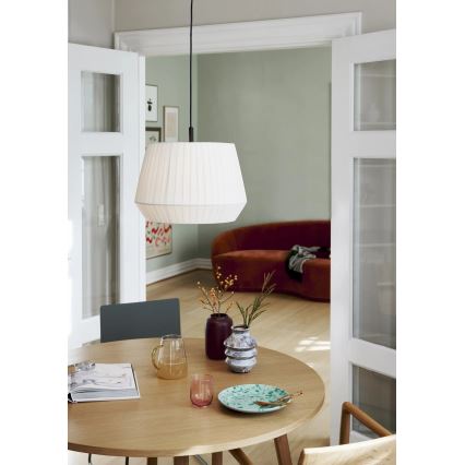 Nordlux - Κρεμαστό φωτιστικό με καλώδιο DICTE 1xE27/60W/230V διάμ. 40 cm λευκό