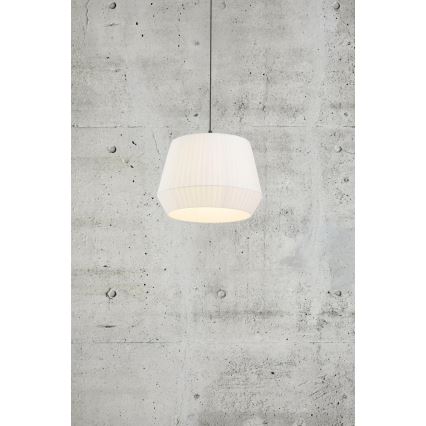 Nordlux - Κρεμαστό φωτιστικό με καλώδιο DICTE 1xE27/60W/230V διάμ. 40 cm λευκό