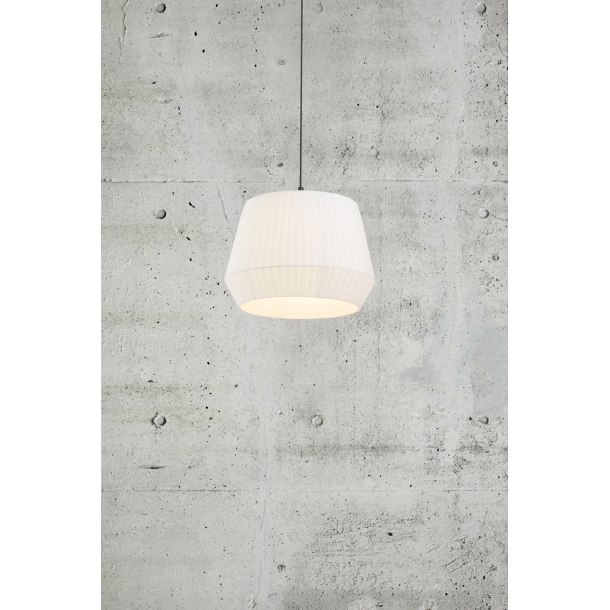 Nordlux - Κρεμαστό φωτιστικό με καλώδιο DICTE 1xE27/60W/230V διάμ. 40 cm λευκό