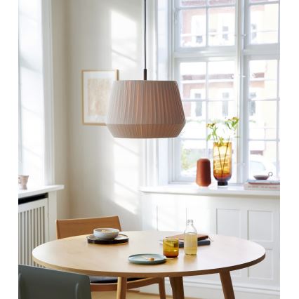 Nordlux - Κρεμαστό φωτιστικό με καλώδιο DICTE 1xE27/60W/230V διάμ. 40 cm μπεζ