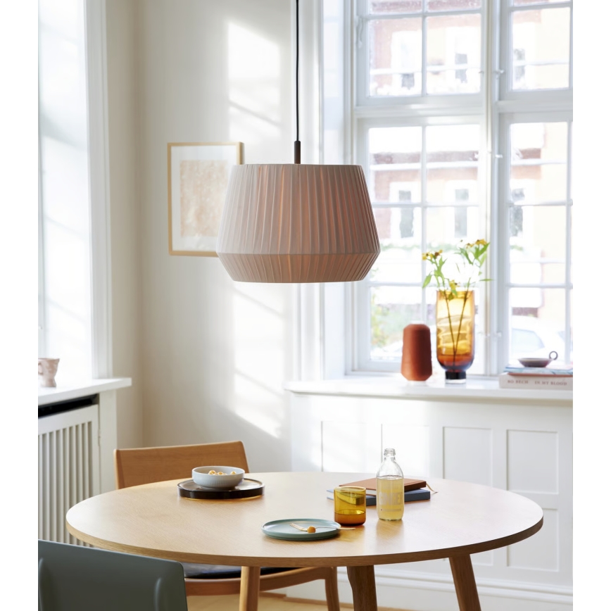 Nordlux - Κρεμαστό φωτιστικό με καλώδιο DICTE 1xE27/60W/230V διάμ. 40 cm μπεζ