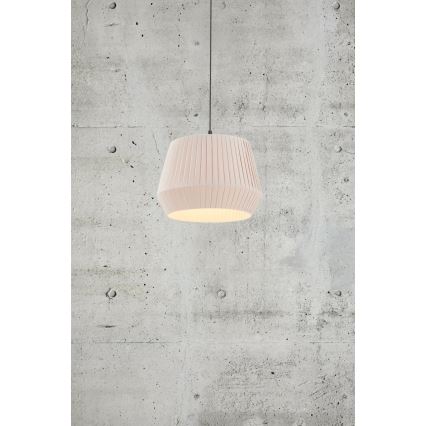 Nordlux - Κρεμαστό φωτιστικό με καλώδιο DICTE 1xE27/60W/230V διάμ. 40 cm μπεζ
