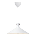 Nordlux - Κρεμαστό φωτιστικό με καλώδιο DORINA 1xE27/60W/230V λευκό