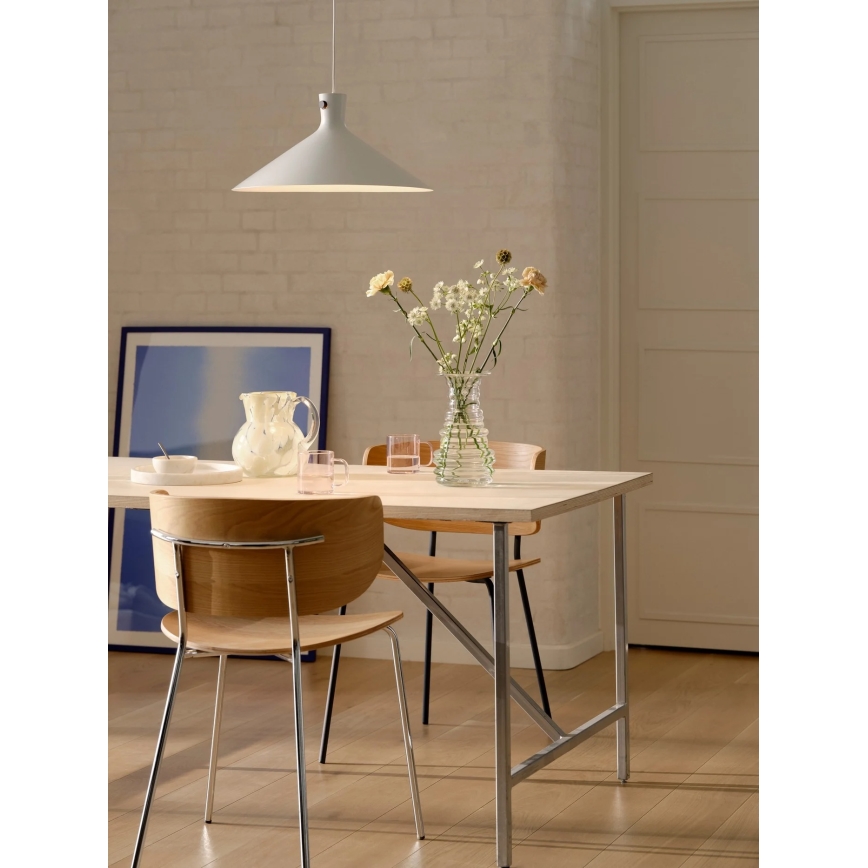 Nordlux - Κρεμαστό φωτιστικό με καλώδιο DORINA 1xE27/60W/230V λευκό
