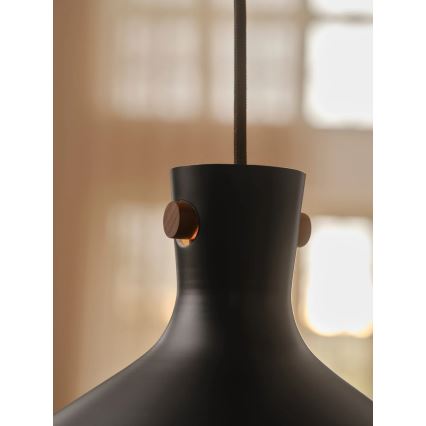 Nordlux - Κρεμαστό φωτιστικό με καλώδιο DORINA 1xE27/60W/230V μαύρο