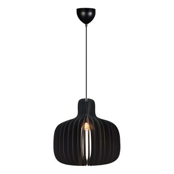 Nordlux - Κρεμαστό φωτιστικό με καλώδιο HAZO 1xE27/60W/230V μαύρο