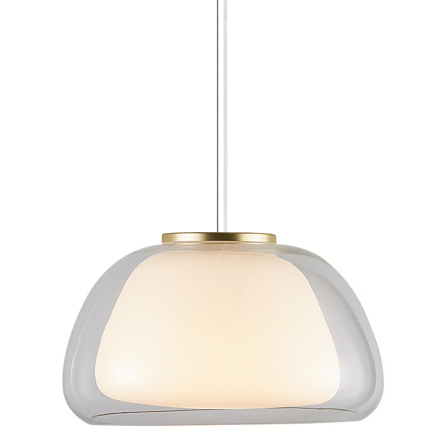 Nordlux - Κρεμαστό φωτιστικό με καλώδιο JELLY 1xE27/40W/230V λευκό/διάφανο