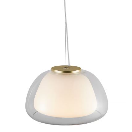 Nordlux - Κρεμαστό φωτιστικό με καλώδιο JELLY 1xE27/40W/230V λευκό/διάφανο
