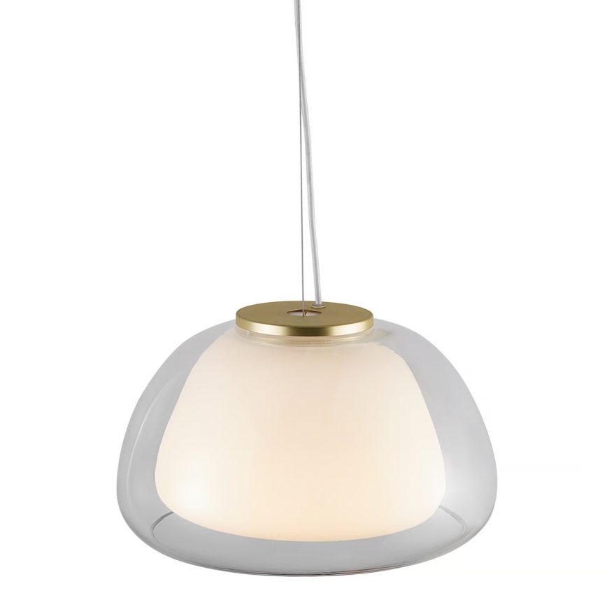 Nordlux - Κρεμαστό φωτιστικό με καλώδιο JELLY 1xE27/40W/230V λευκό/διάφανο