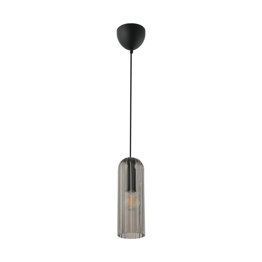 Nordlux - Κρεμαστό φωτιστικό με καλώδιο MIELLA 1xE27/25W/230V καπνιστό