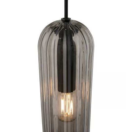 Nordlux - Κρεμαστό φωτιστικό με καλώδιο MIELLA 1xE27/25W/230V καπνιστό