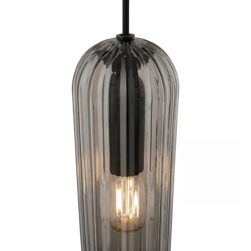 Nordlux - Κρεμαστό φωτιστικό με καλώδιο MIELLA 1xE27/25W/230V καπνιστό
