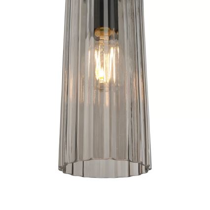 Nordlux - Κρεμαστό φωτιστικό με καλώδιο MIELLA 1xE27/25W/230V καπνιστό