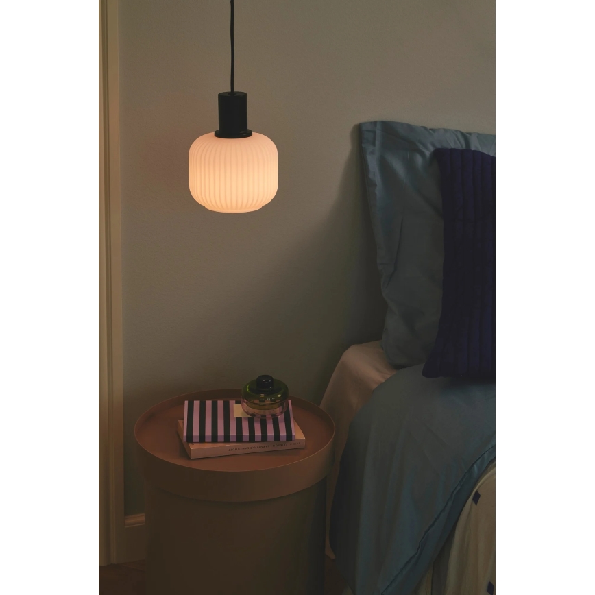 Nordlux - Κρεμαστό φωτιστικό με καλώδιο MILFORD 1xE27/40W/230V μαύρο